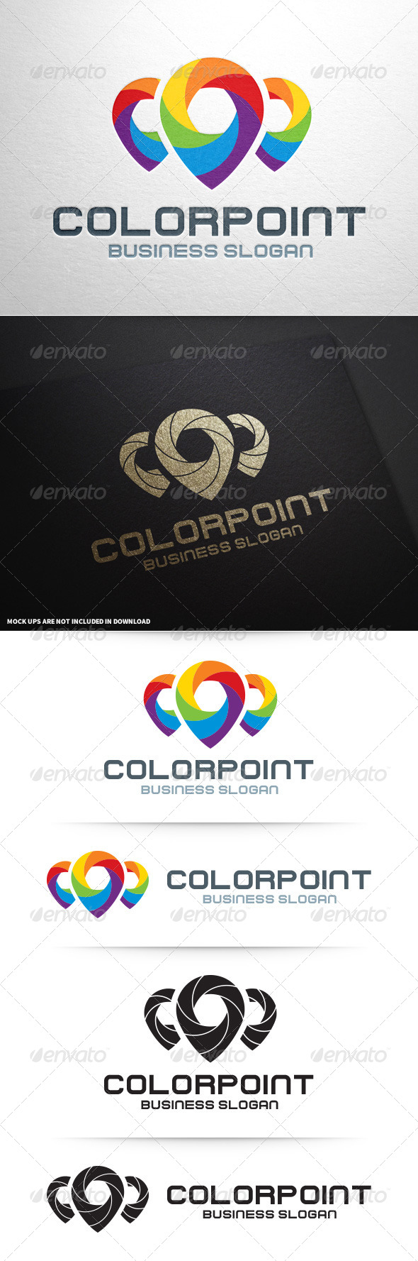 Color Point Logo Template