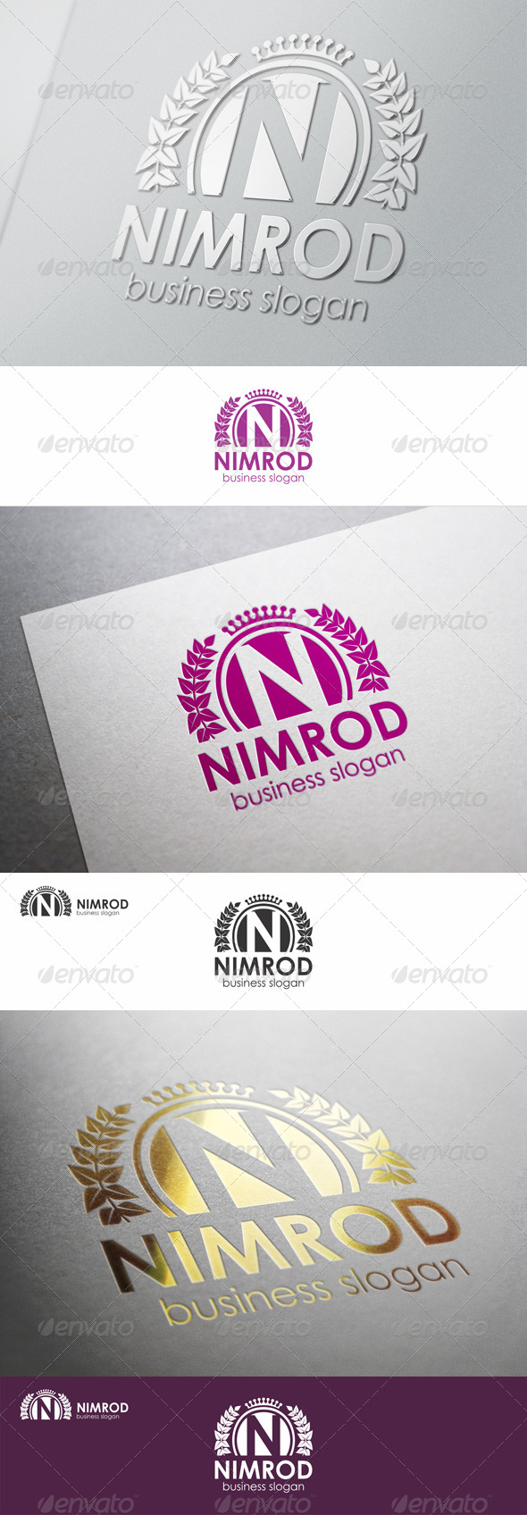 N Fashion Crest - Nimrod Logo Template