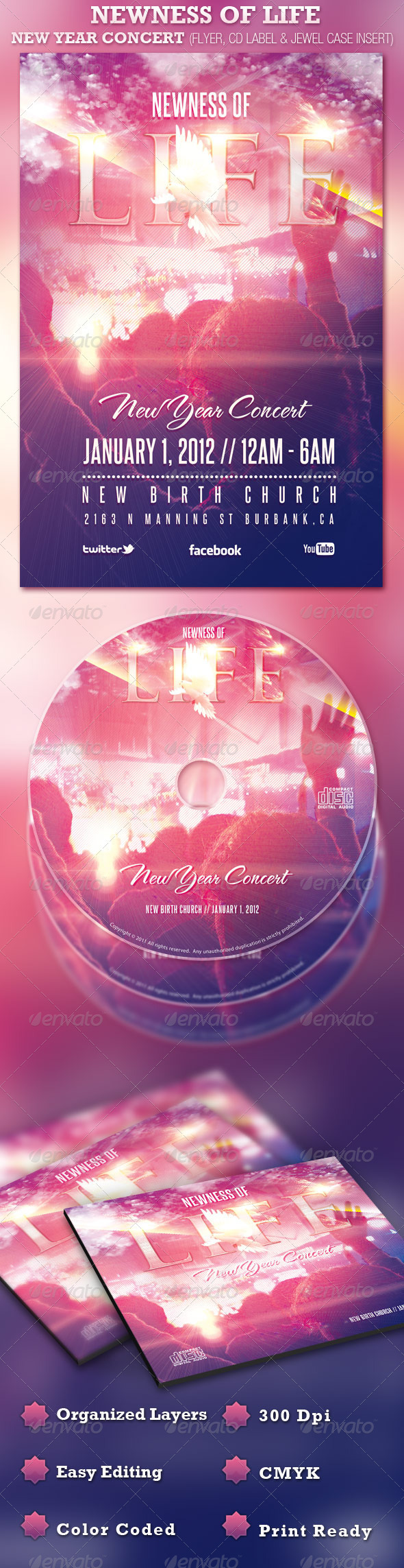 Newness of Life Concert Flyer and CD