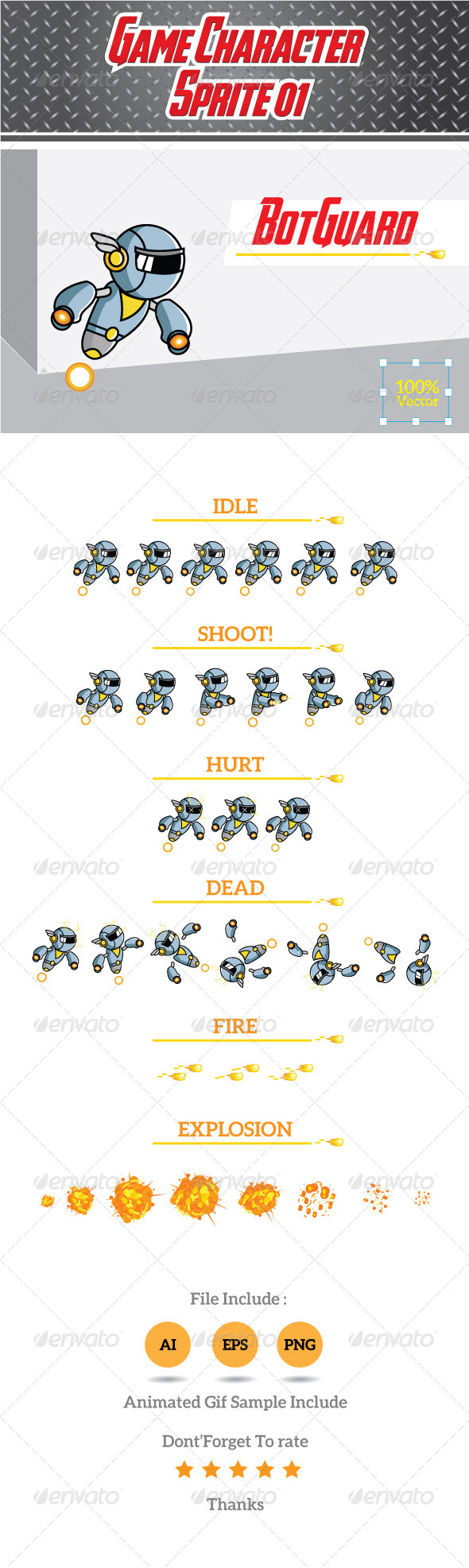 Game Character Sprite 01- BotGuard
