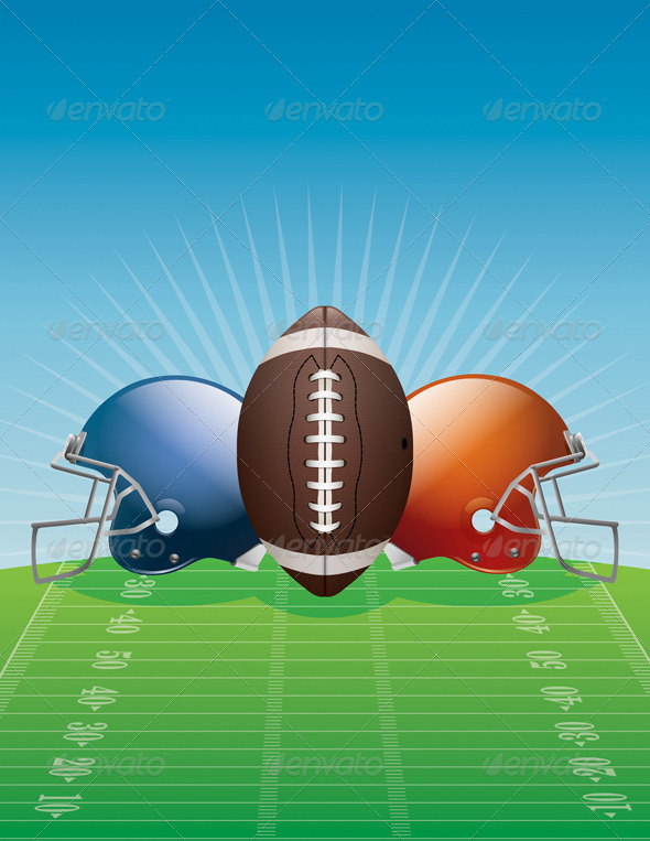 Vector American Football Background Illustration