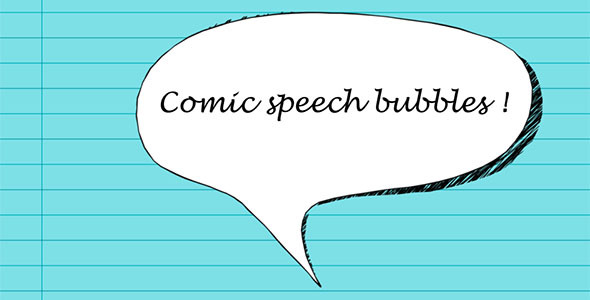 Comic Speech Bubbles and Extra Elements