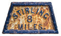 Stirling Mile Marker Sign - PhotoDune Item for Sale