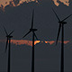 Wind Farm Offshore at Sunset - VideoHive Item for Sale