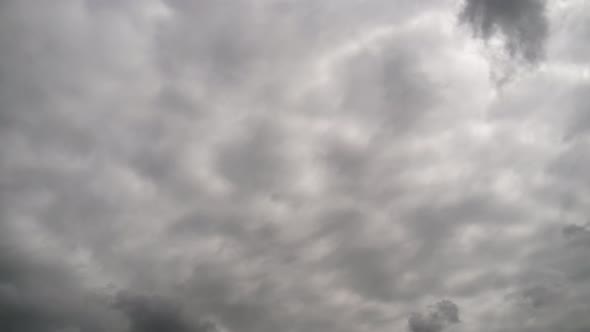 Storm Clouds Are Moving in Sky, Timelapse