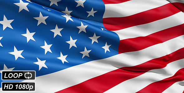 Waving Flag United States Of America