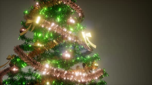 Christmas Tree with Colorful Lights