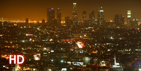Los Angeles Timelapse From Mulholland Drive Night 