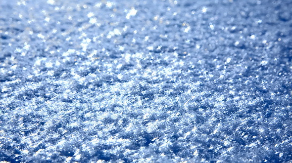 Blue Snow With Sparkles
