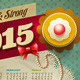 Coffee & Cake Calendar Poster 2015  - GraphicRiver Item for Sale
