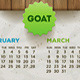 Year of the Goat 2015 Calendar - GraphicRiver Item for Sale