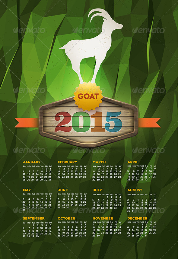 Year Of The Goat 2015 Calendar