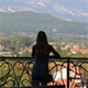 View from the Balcony and a Girl - VideoHive Item for Sale