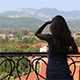 Girl Looking Far Away from the Balcony - VideoHive Item for Sale
