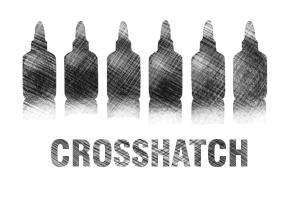 crosshatch brush set - pencil