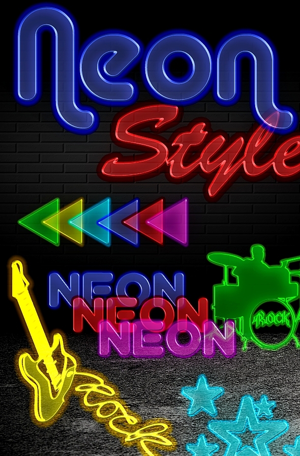 Neon Styles 6 colors