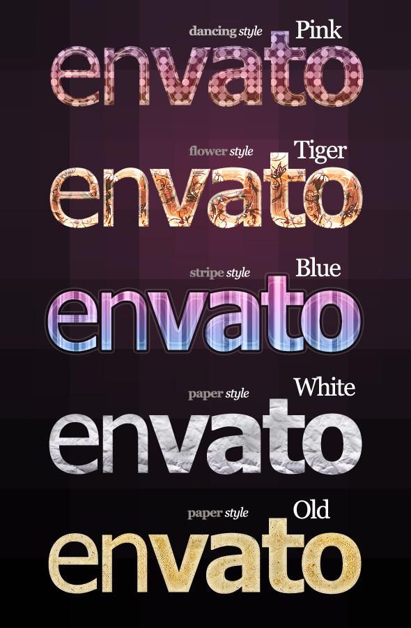 5 Special Text & Effects styles