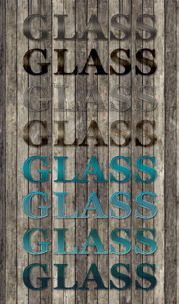 8 Professional Glass Text Styles