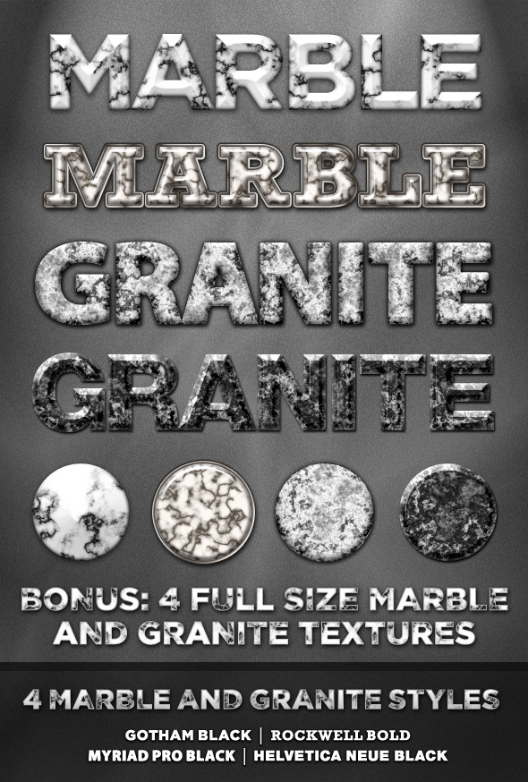 4 Marble and Granite Styles