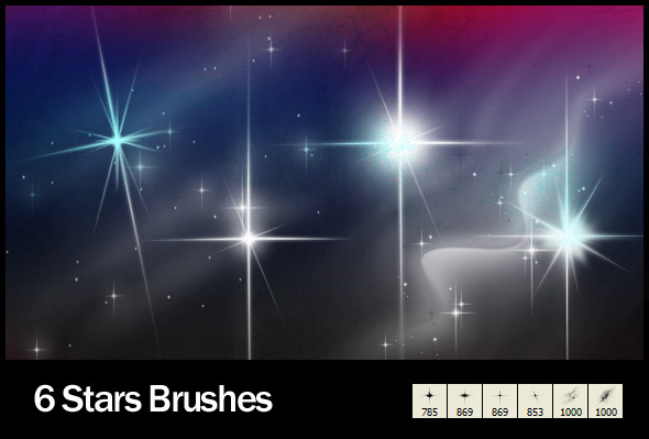 6 Star Brushes