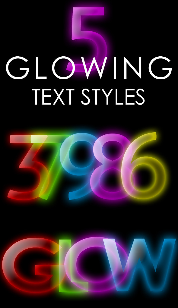 Glowing Text Style