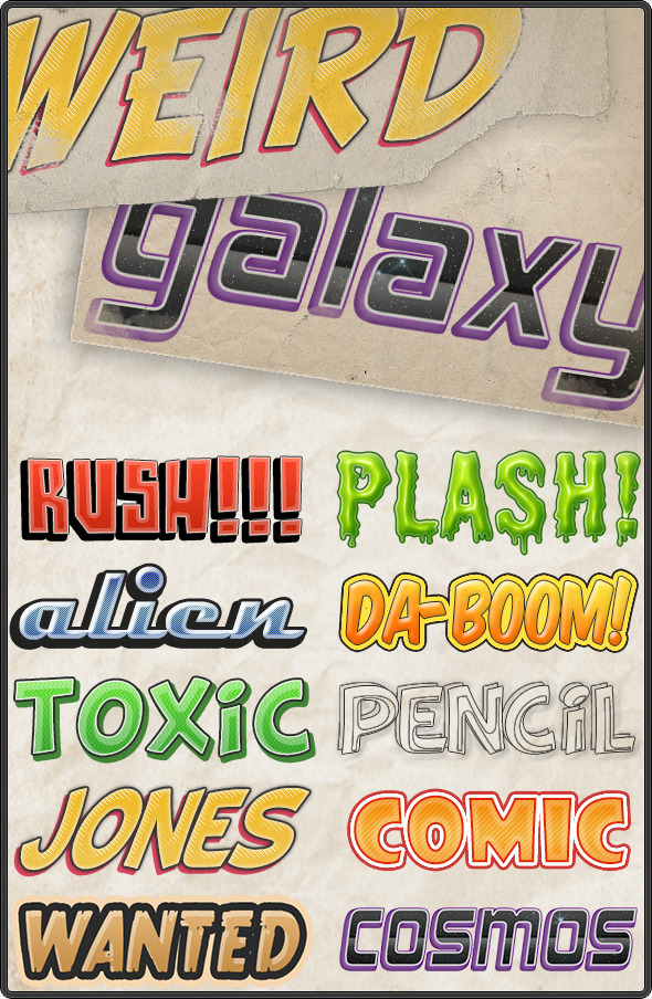 Comic Text Styles