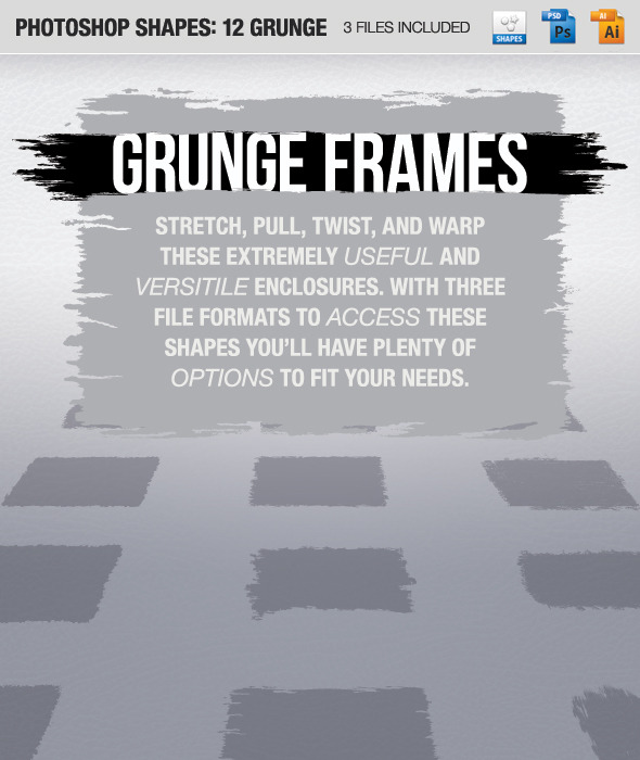 12 Grunge Frames