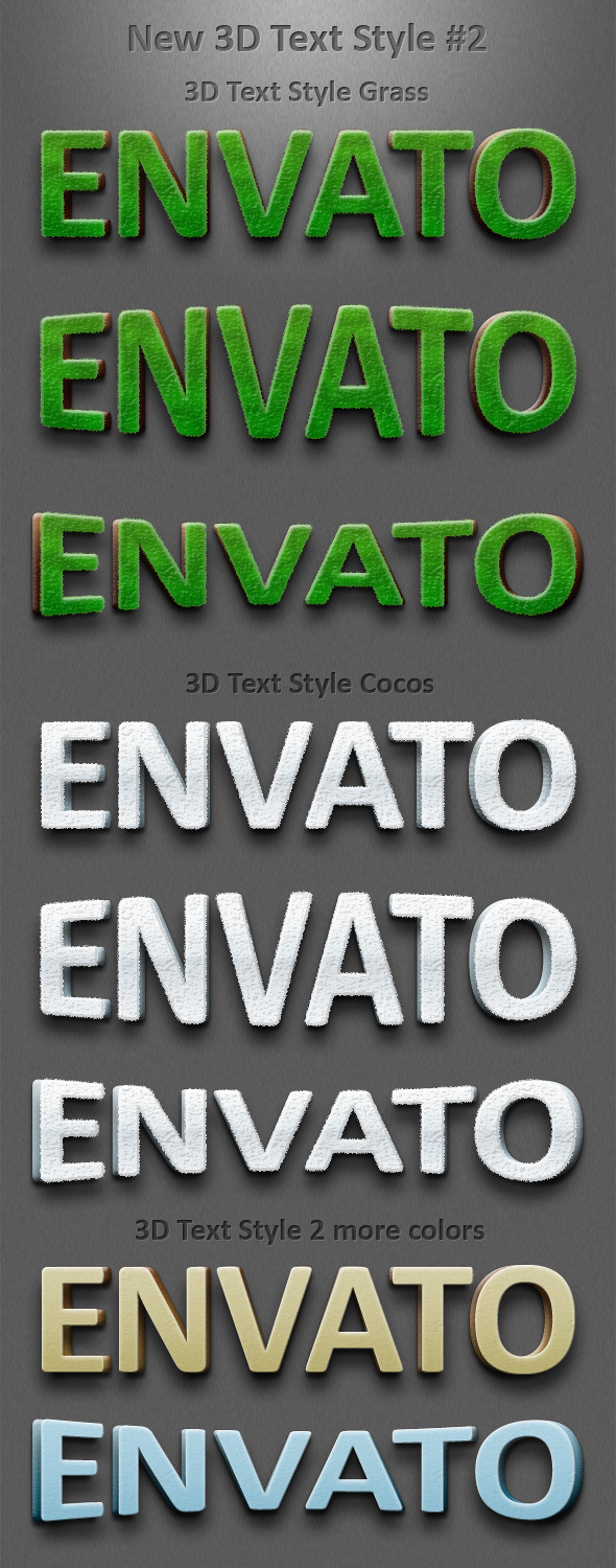 New 3D Text Styles #2