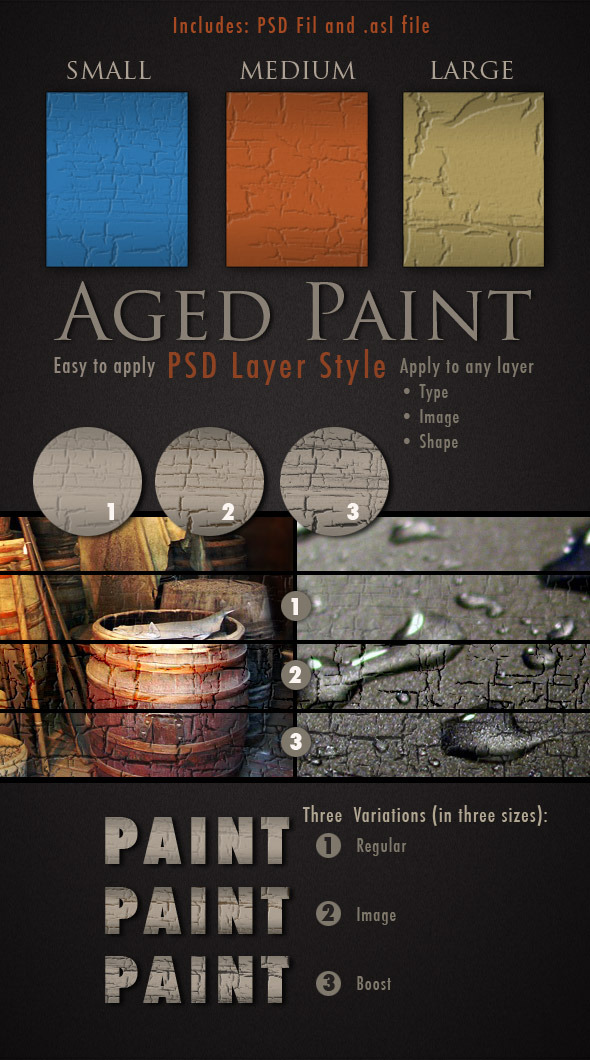 Aged Paint Photoshop Layer Style