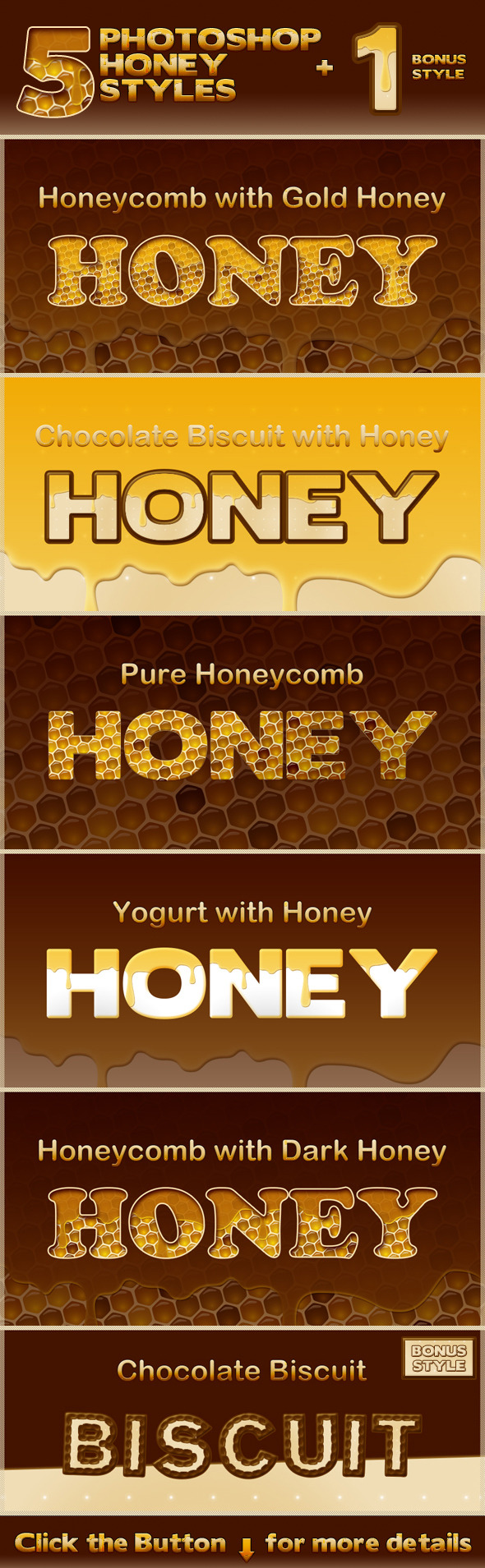 Honey Photoshop Styles