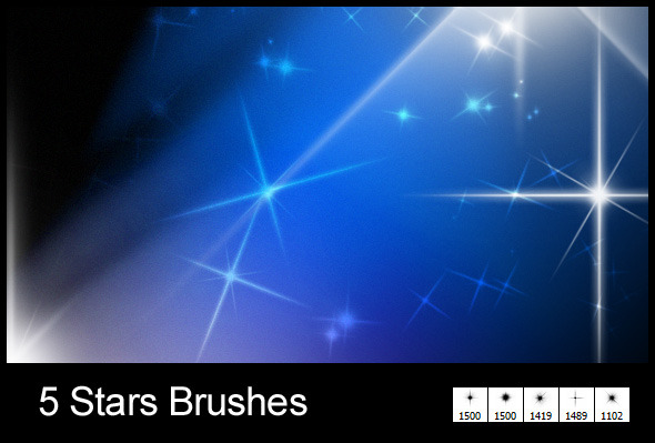 5 New Stars Brushes
