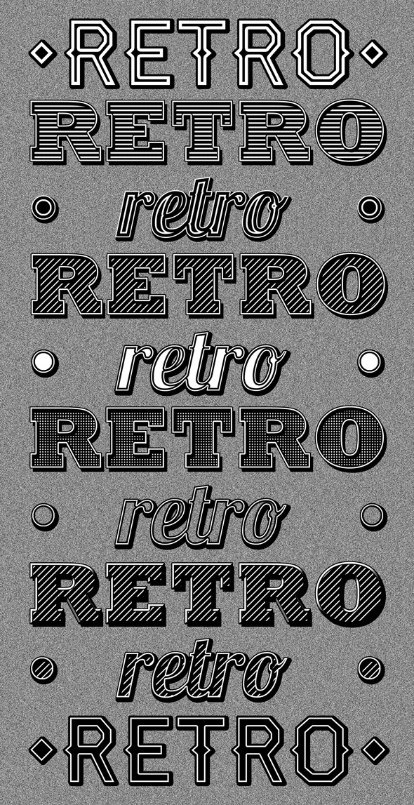 Retro Type Styles