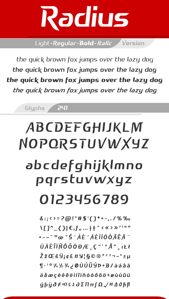 Radius Font