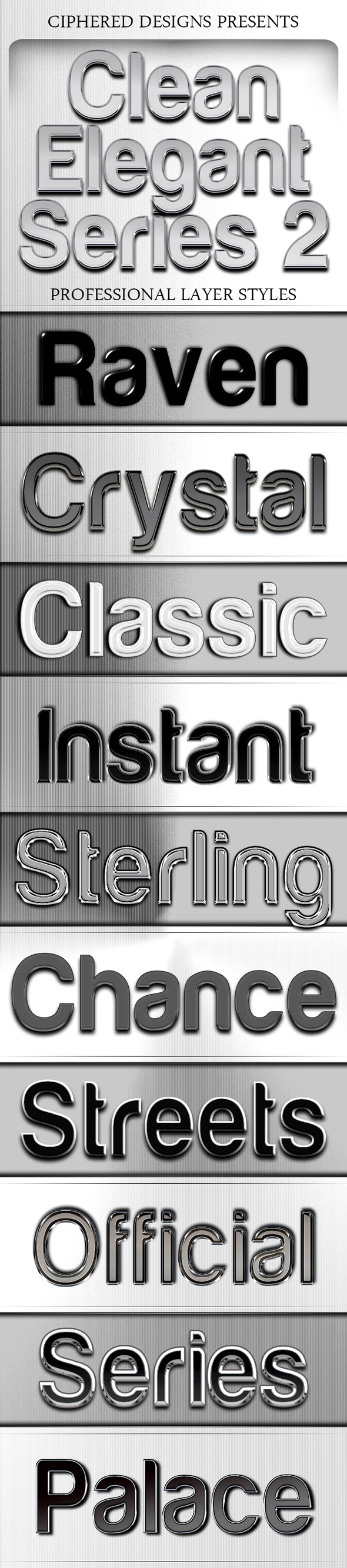 Clean Elegant Series 2 - Professional Layer Styles