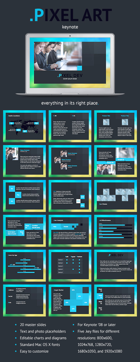 Pixel-art Presentation Templates | GraphicRiver