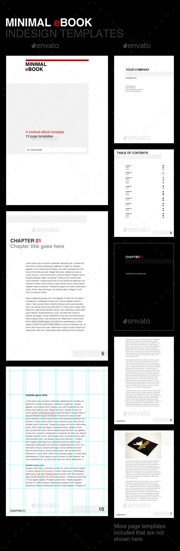 Ebook Template Indesign Graphics Designs Templates