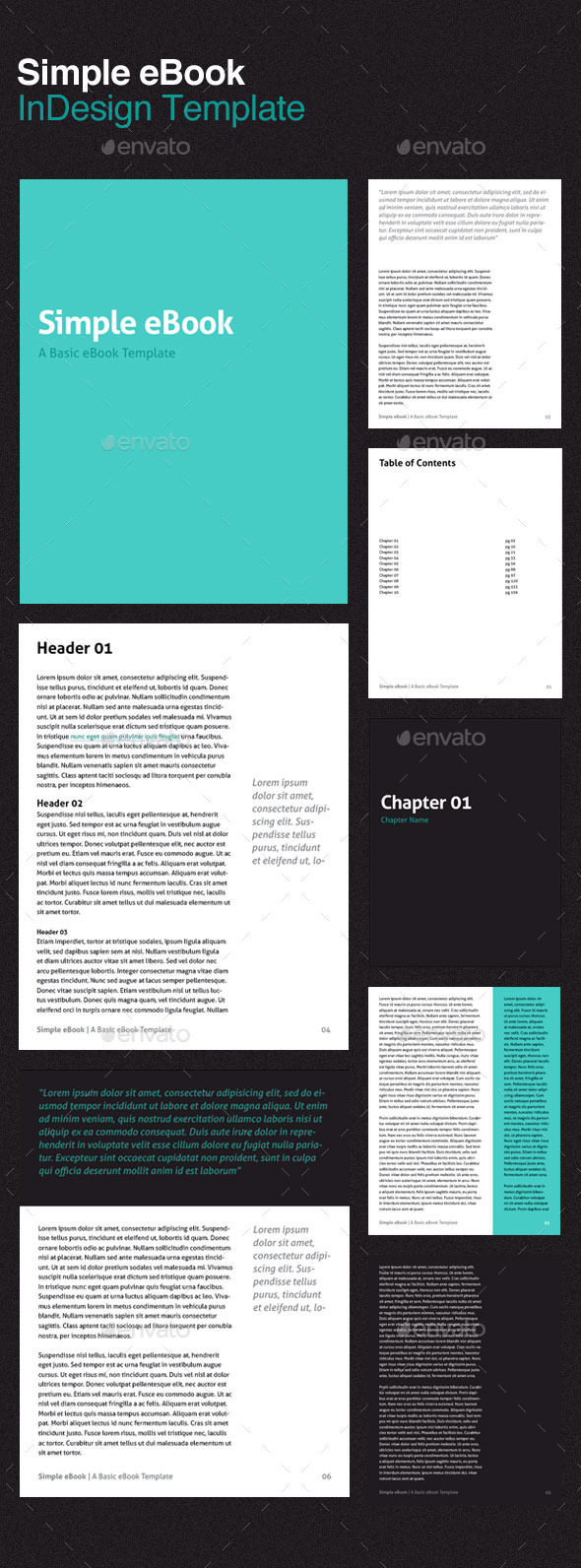 Ebook Template Indesign Graphics Designs Templates