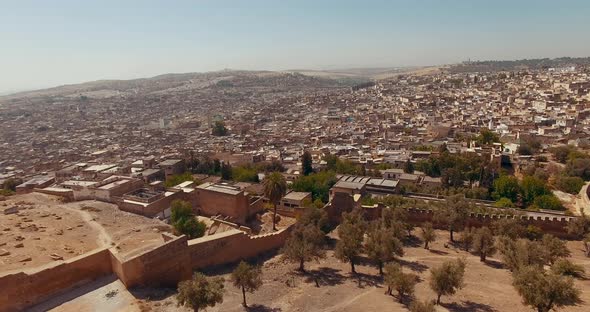 Marocco, Fez, Aerial Drone Footage 