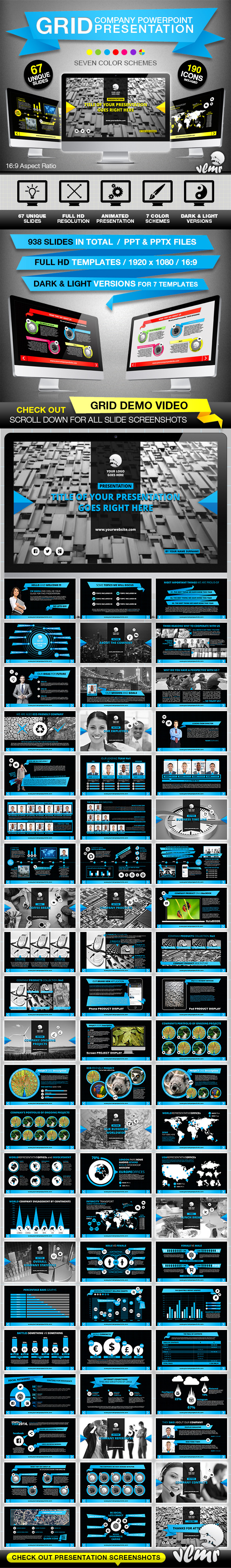 Grid Company PowerPoint Presentation Template