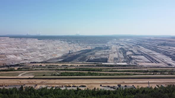 Hambach opencast lignite mine in the Rhenish lignite mining area near Düren