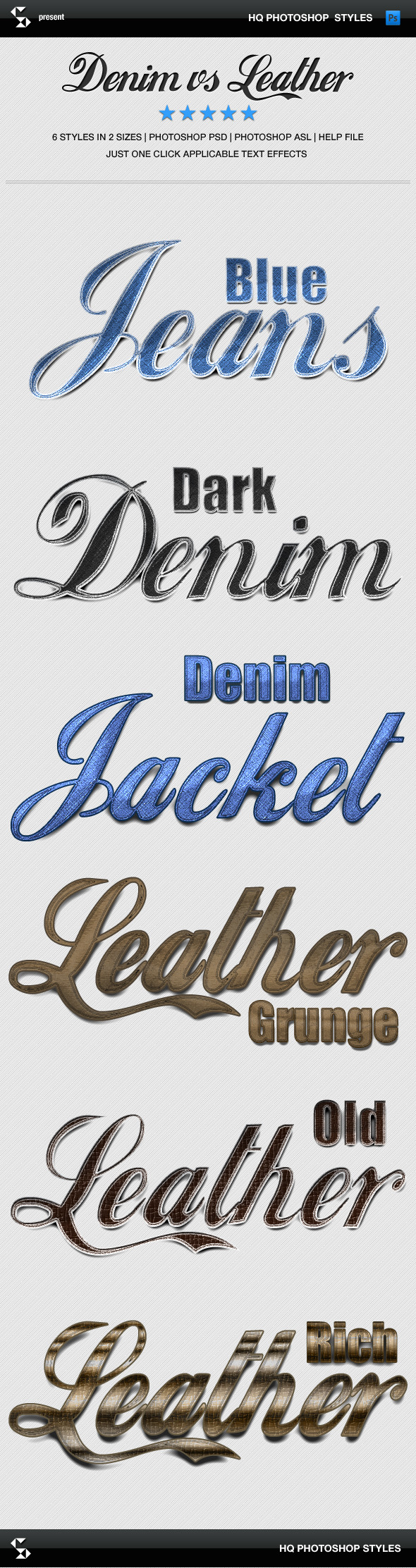 Denim and Leather Styles - Jeans and Leather