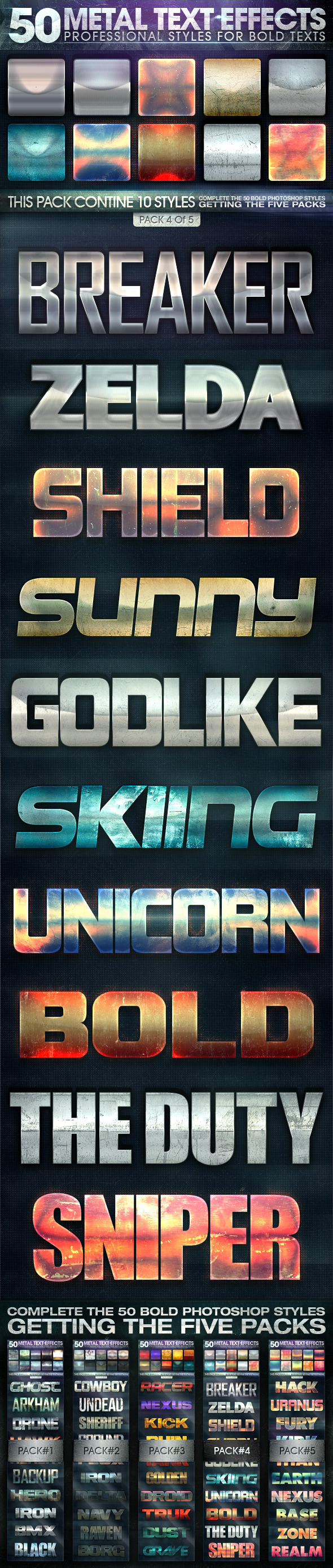 50 Metal Text Effects 4 of 5