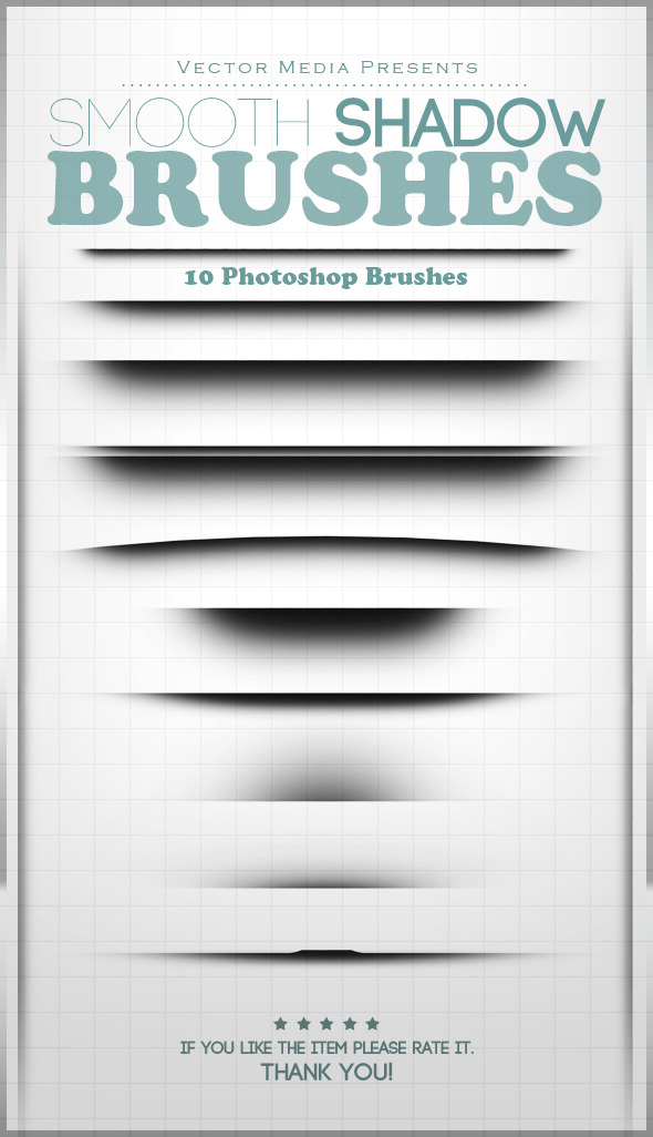 Smooth Shadow - Photoshop Brushes