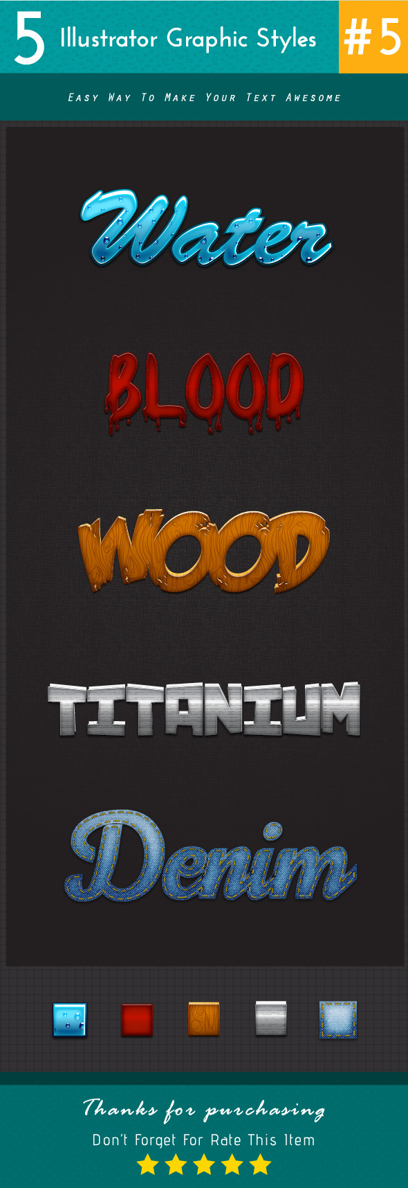 5 Illustrator Graphic Styles #5