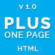 Plus One - One Page Responsive Website Template - ThemeForest Item for Sale