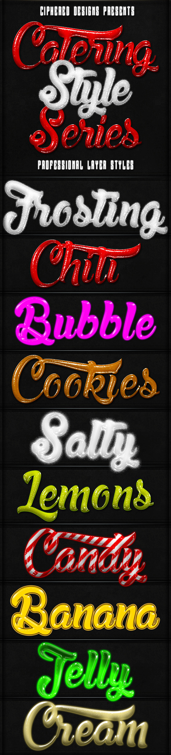 Catering Style Series - Text Effects