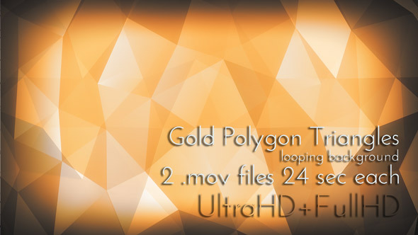 Gold Polygon Triangles