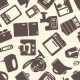 Seamless Pattern with Electronic Appliances - GraphicRiver Item for Sale
