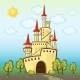 Castle in Cartoon Style - GraphicRiver Item for Sale