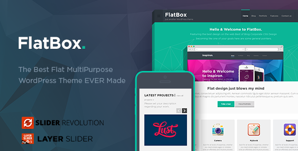 FlatBox – Flat Multipurpose WordPress Theme
